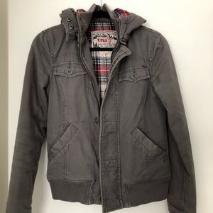 TNA bomber jacket (grey)